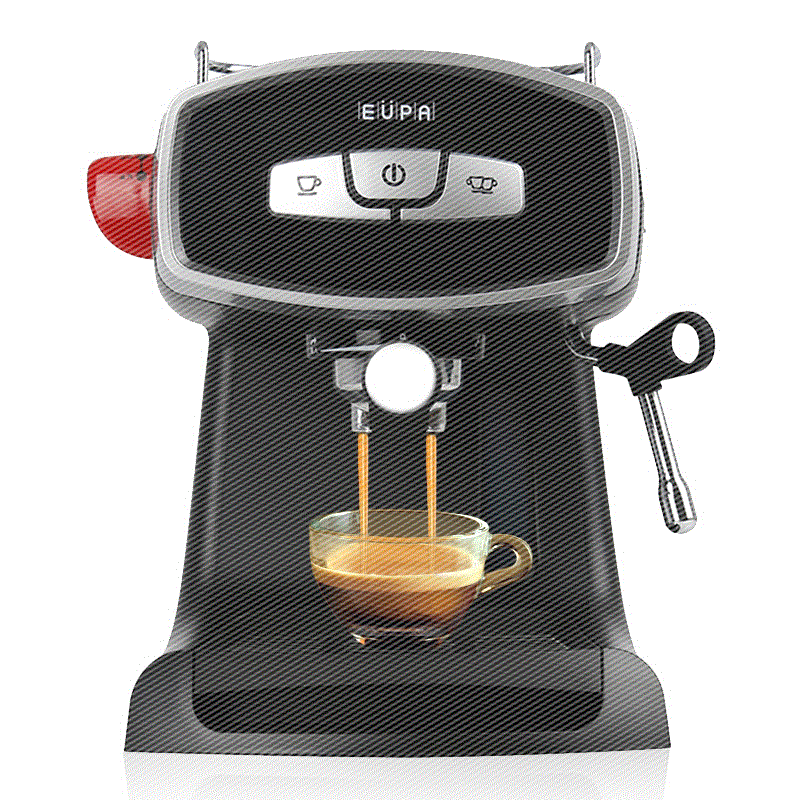 eupa/灿坤 tsk-1826rb4咖啡机家用商用半全自动意式蒸汽一体机_不打折