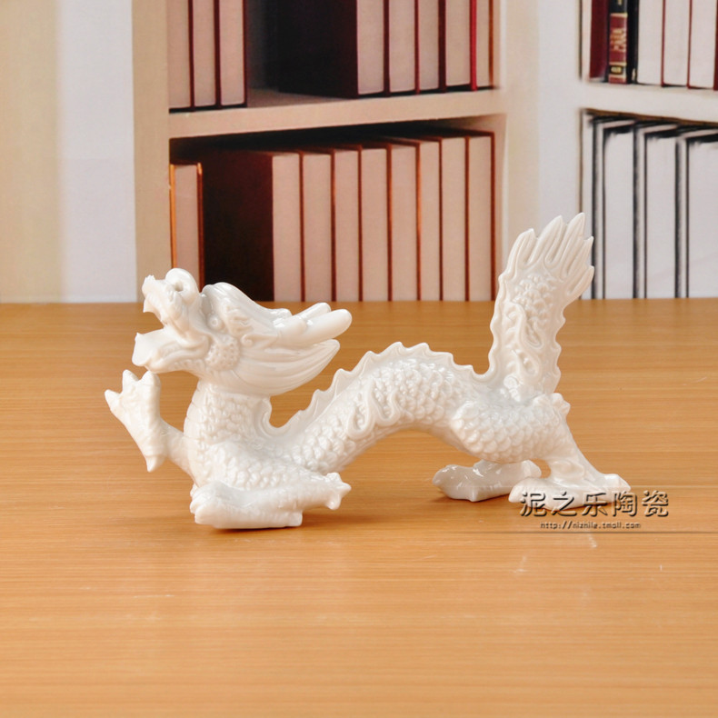 Mud of jingdezhen ceramics handicraft furnishing articles to the dragons household study small adornment birthday gifts