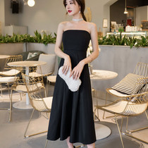 Fairy skirt 2021 new summer waist thin temperament thin chest-wrapped word shoulder long bandeau dress