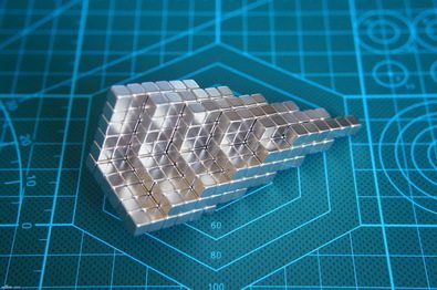 buckyball方形巴克球磁力魔方磁铁积木方块巴基球5mm创意黑科技