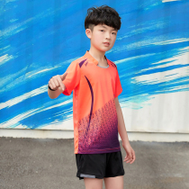 2020 new men and women badminton suit short sleeve quick-drying breathable table tennis training sportswear custom