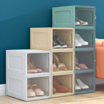 Pingya a thick dustproof shoe box clamshell transparent shoes shoe cabinet storage box household plastic simple shoe rack