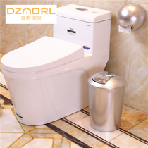 Creative classification toilet toilet trash can living room household covered with rocker lid type garbage basket size