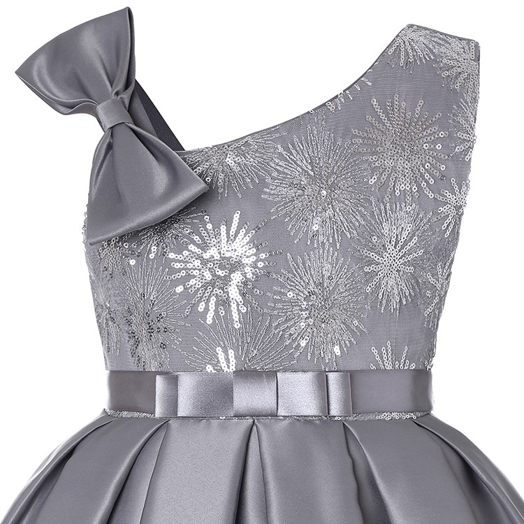 платье girls elegant wedding princess dress kids party formal dress