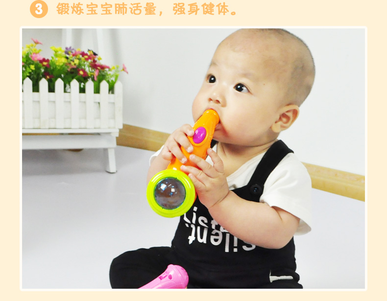 俏娃宝贝拨浪鼓儿童音乐玩具宝宝早教益智婴儿