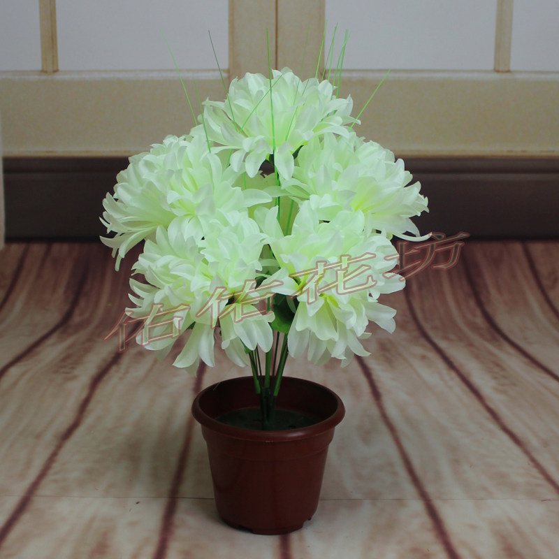 7头大菊花王仿真花清明花假花祭祀花上坟花