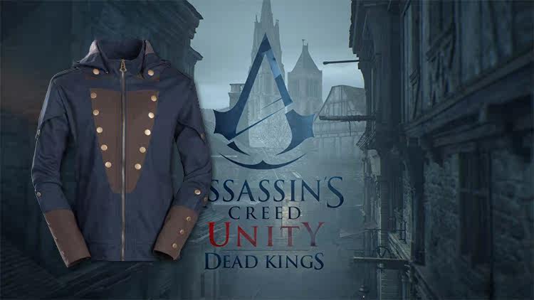 tk505刺客信条大革命acu亚诺兜帽夹克cosplay外套衣服卫衣帽衫