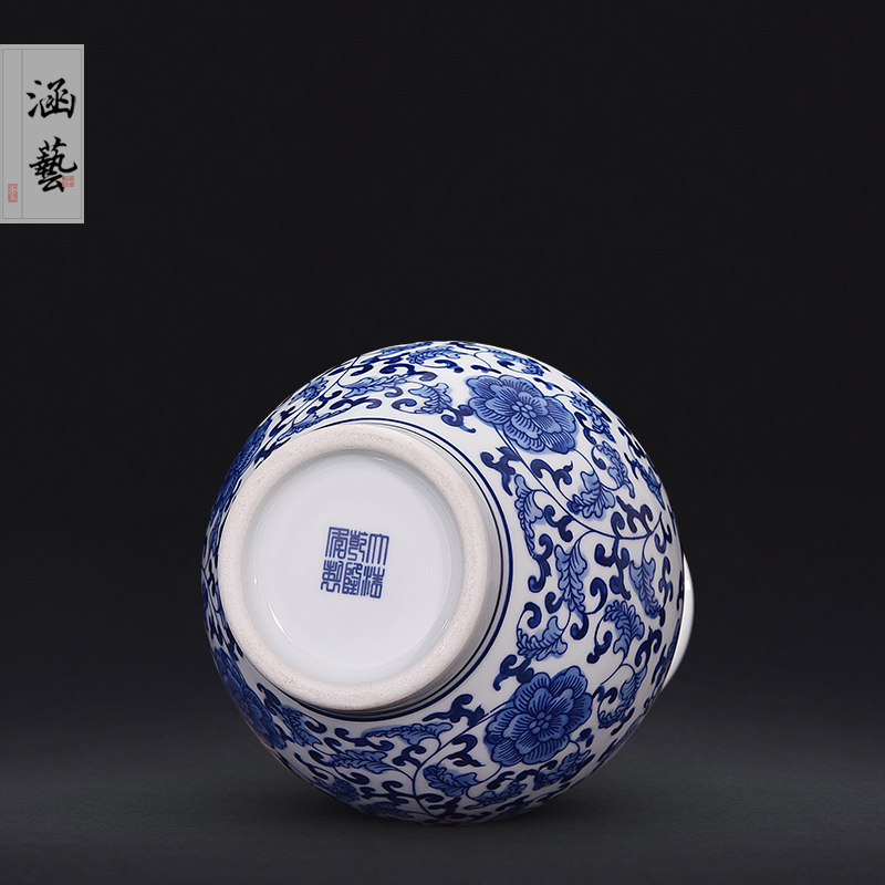 Jingdezhen ceramics classic blue and white porcelain vases, flower arrangement sitting room of Chinese style household adornment handicraft furnishing articles