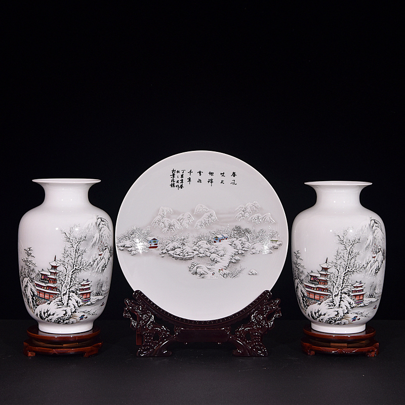 Jingdezhen ceramics wine accessories modern home sitting room place vase crafts table decoration