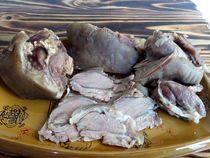 Guizhou local Black Mountain sheep cooked lamb with skin Fresh boneless lamb with sheep soup with oil chili 1 kg