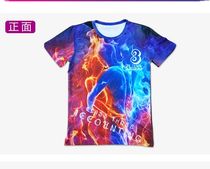 Class clothes custom T-shirts student graduation DIY Starry Sky Creative full body print team clothes short sleeve custom roller skating team uniform