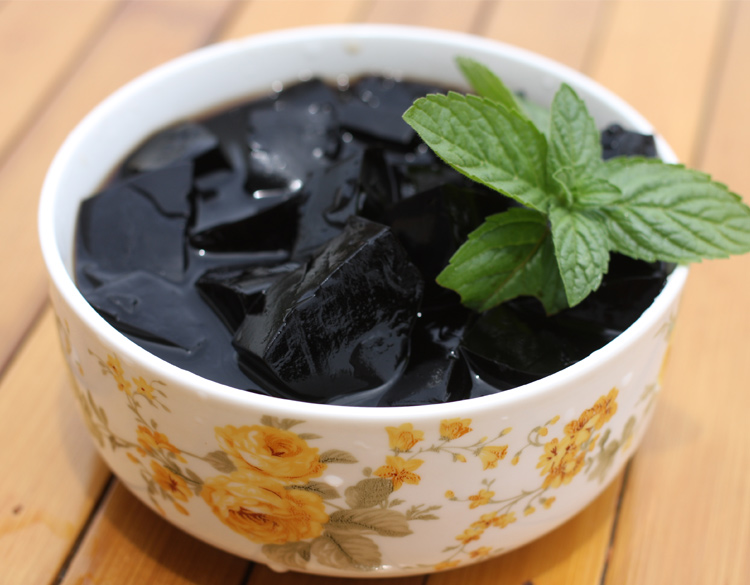 广西宇峰黑凉粉500g 黑凉粉甜品原料黑凉粉 烧仙草粉原料 包邮