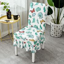 Stool back chair cover thickened with cotton integrated dining table and chair bag conjoined half chair cover brief