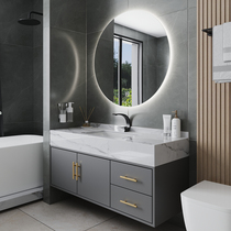 Light Extravagant Bath Room Cabinet Combination Modern Simple Integrated Basin Toilet Washbasin Washbasin Washbasin Wash Stand Mirror Cabinet Suit