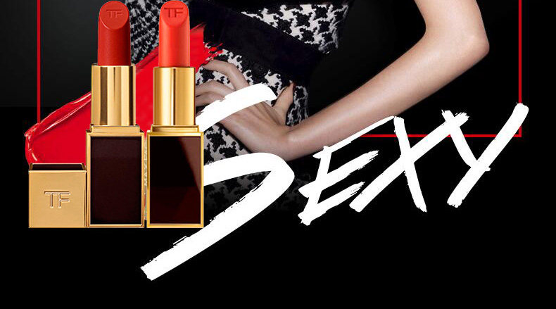 2518-8-tom ford tf 黑金黑管唇膏/口红08# 黑管