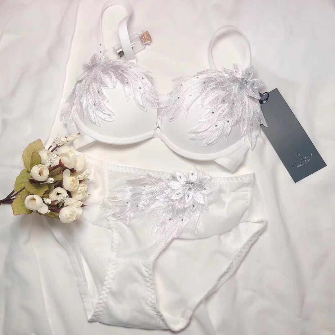 新品micisty密汐皙迪羽翼款内衣女聚拢性感羽毛专柜正品文胸套装