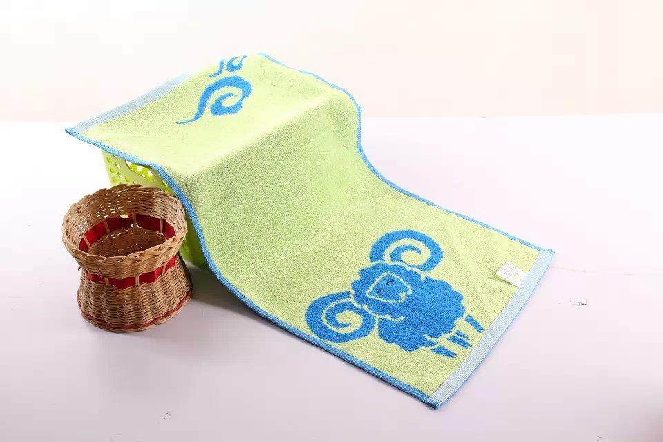 羊年新品竹纤维小绵羊毛巾柔软吸水抗菌tdm-1423羊年吉祥喜迎羊年