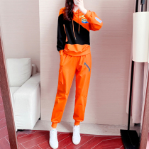 European Station Leisure Sports Suit Women Long Sleeve Big Code 2022 New Spring Autumn Winter Fashion clothing Two sets