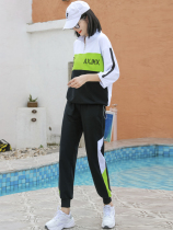 European Station Leisure Sports Suit Women Summer Spring Autumn Big Code 2022 New Fashion 70% Sleeve Sweater Two Sets