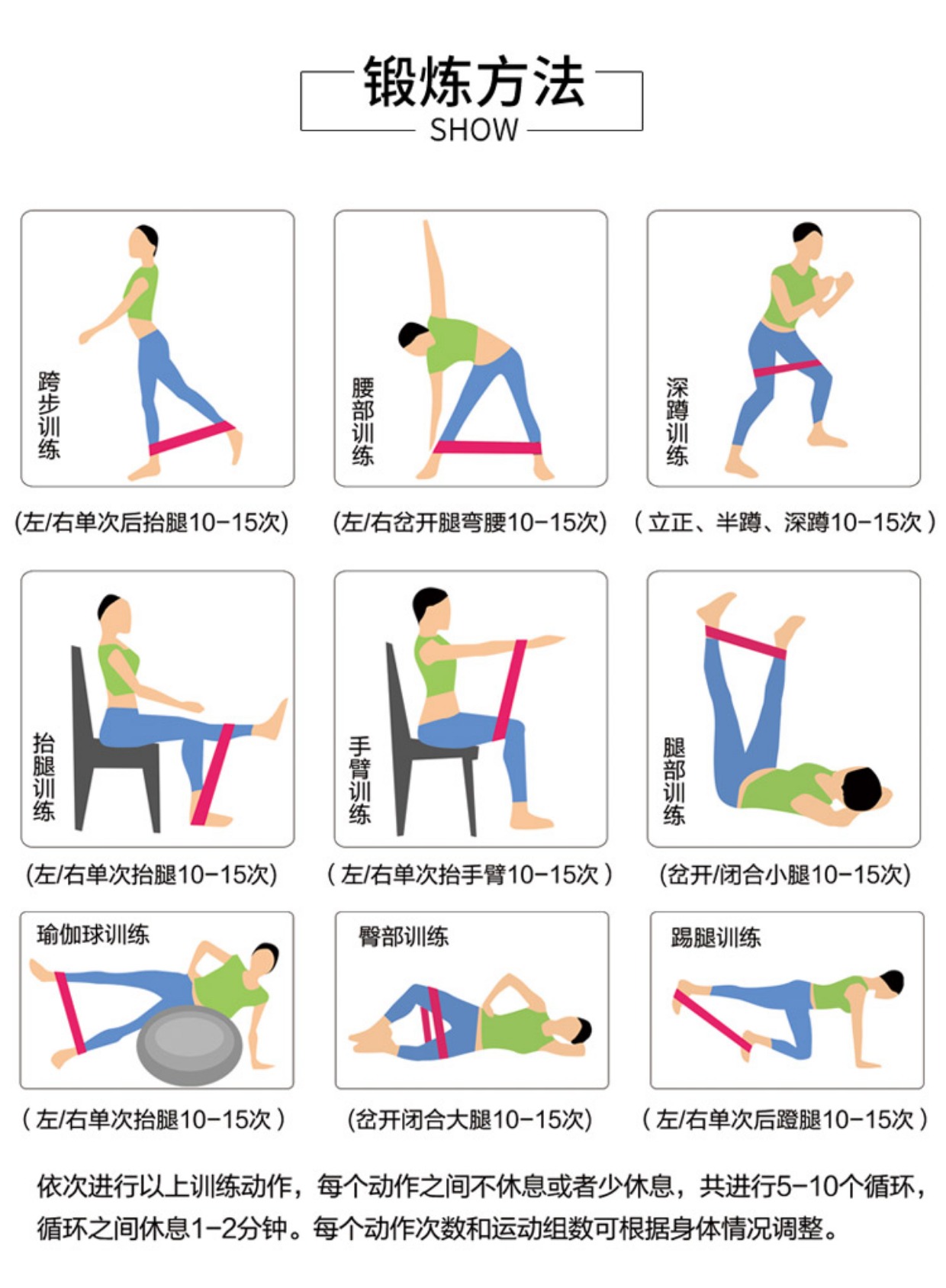 迷你弹力圈健身训练阻力带男女力量环形扁皮筋瑜伽拉力带拉伸带