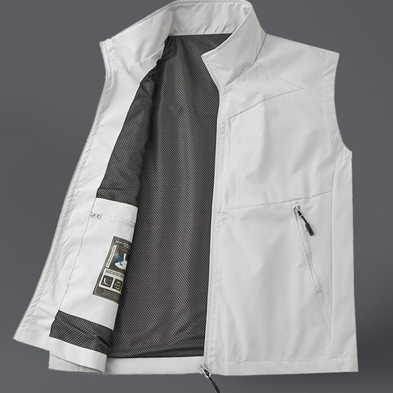 Outdoor vest men's 2025 new spring and autumn thin multi-pocket standing head running sports sleeveless zipper vest
Outdoor vest men's 2025 new spring and autumn thin multi-pocket standing head running sports sleeveless zipper vest