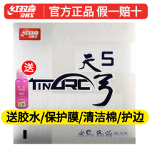 Red double happiness rubber Sky Bow table tennis rubber Sky Bow 5 day bow 3 day bow high elastic sponge reverse glue set glue