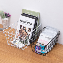 Dormitory artifact student bedroom good things desktop utility basket ins Net red cosmetics snack storage rack storage basket