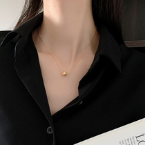 Road Road Pass Necklace 2021 New female advanced design sensation small crowdsourced 18k gold titanium steel collarbone 2022 not to fall color