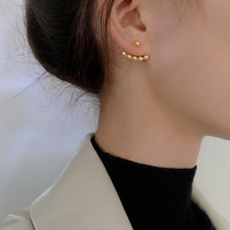 Earrings small and delicate 2022 ear nails 2021 New wave temperament net red advanced senses small crowdsourced silver needle earrings