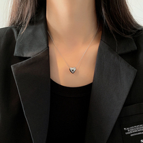Small Love Necklace 2022 New lady Niche Design Feel Silver Color Accessories Titanium Steel Collarbone Chain 2021 Not off color