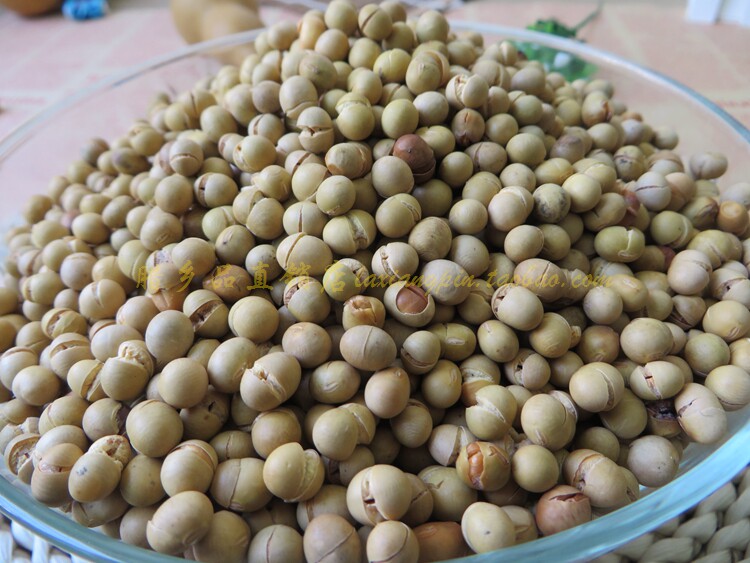 湖南浏阳特产炒豌豆炒黄豆500g 农家自制粗盐咸香味炒货原味黄豆_7折