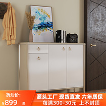 Light luxury shoe cabinet household doorway to simple modern entry to the door of the American Champagne storage cabinet large capacity