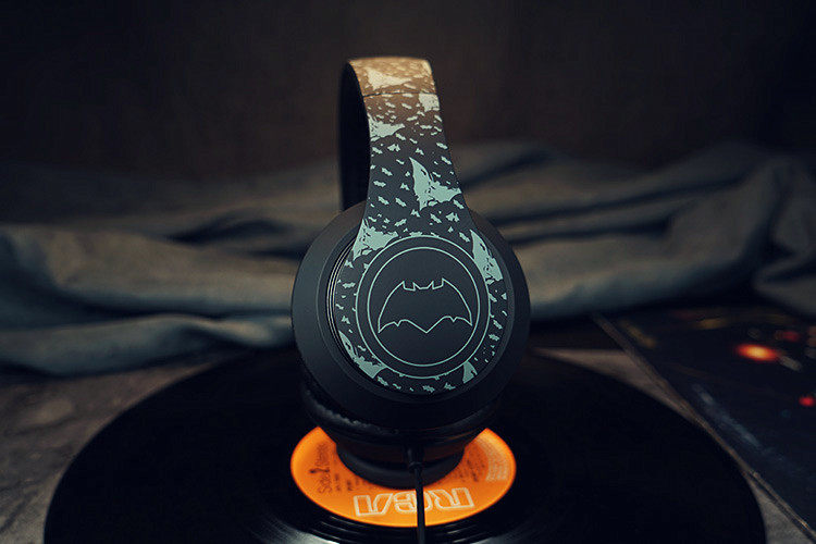 【dc授权】justice league闪电侠蝙蝠侠定制头戴有线耳机游戏耳麦