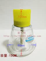 Thickened pressing type glass alcohol bottle Anti-corrosion washing plate water bottle Copper wicking pump Pressing cap automatic water outlet