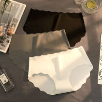 13 pieces of ice silk seamless underwear feminine charming mid-waist girl Japanese briefs breathable black and white gray