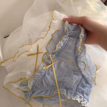 Japanese lace sexy cute girl mesh bow transparent file Japanese womens triangle shorts head