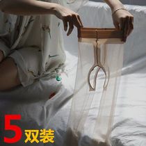 5 pairs of crotch full transparent open crotch stockings womens thin pantyhose stockings temptation free from sexy
