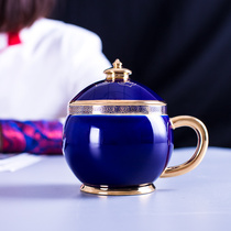 Rong Chao Princess Cup exquisite ceramic coffee cup home simple Milk Cup Palace style with handle female Cup