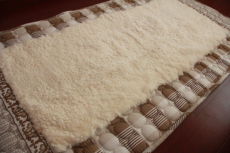 单人羊羔皮褥子纯羊皮羊毛床褥床垫皮毛一体毯子老人保暖羊毛褥子