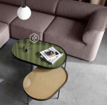 Set of wooden rooms Nordic style living room combination coffee table ins designer style splicing coffee table Creative small table