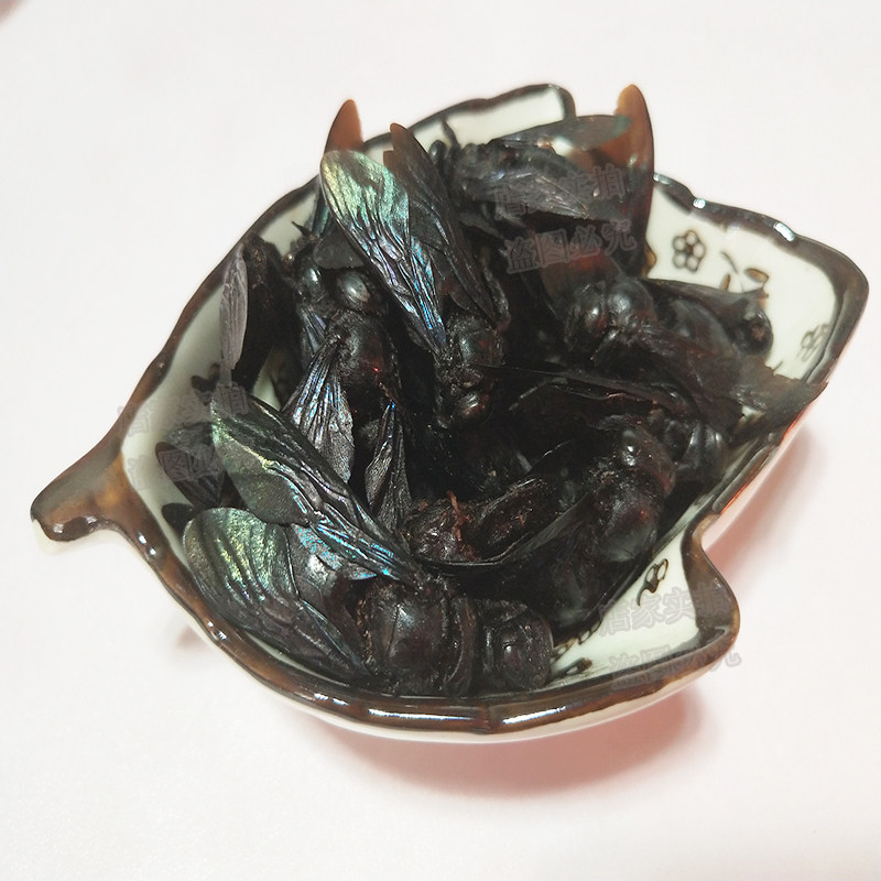 野生竹蜂盐竹蜂咸竹蜂马蜂象蜂竹筒峰中药材开声茶乌蜂20只包邮