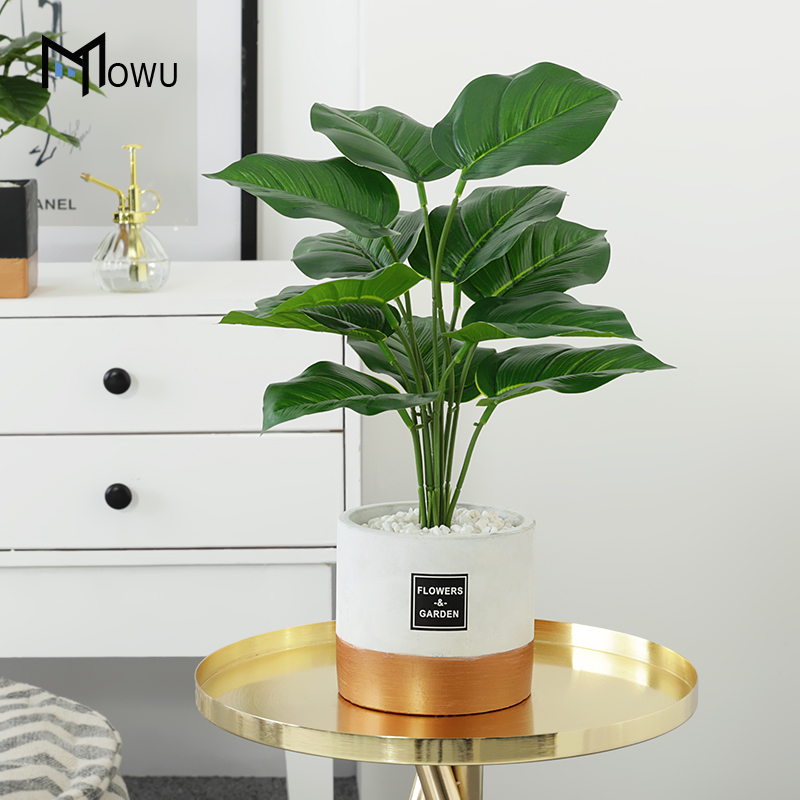 The house ins creative interior gold - plated ceramic simulation The plants potted Nordic style green plant adornment furnishing articles in The living room