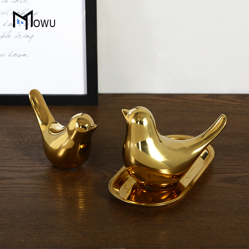 Light key-2 luxury furnishing articles Nordic creative ceramic bird example room sitting room wine ark of tea table soft outfit household adornment collocation