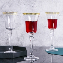 Unleaded crystal glass palace red wine glass High footed glass of champagne glass of red wine glass whisky cup home