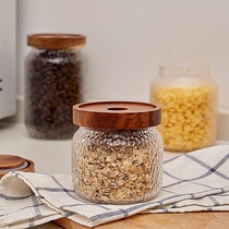 Day Style Hammer Pattern Glass Tea Leaf Jars Universal Handmade Seal Jar Small Number Tea Jar Home Transparent Black Tea Green Tea Jar