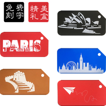 Boarding Pass Plane Baggage Card Checked Travel Drawbar Box Pendant Tag Korea Creative China Wind Pendant Customised