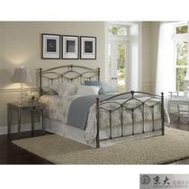 Jingda exports North America America Asia synchronization American countryside solemn atmosphere high-quality high-end wrought iron bed 1 51 8m