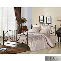 Jingda exported to Europe European-style simple design American rural pastoral high-end formaldehyde-free double wrought iron bed