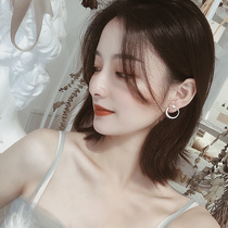 Star moon ear clip without ear hole female forest Super Fairy earrings simple small and small without hole ear ornaments female