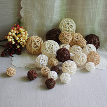 Indonesian hand-woven cane ball air hanging brown white Beige photo props Kindergarten hanging new products